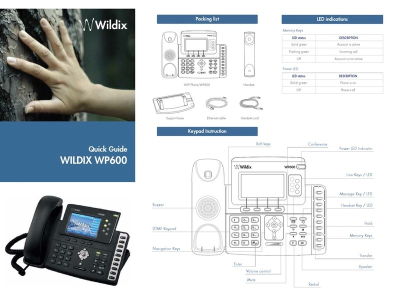 Wildix WP600 quick guide