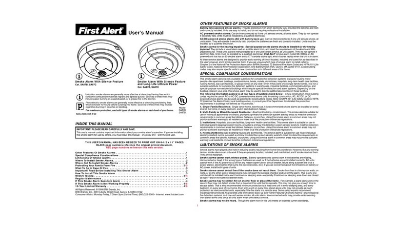 First Alert SA97B User manual
