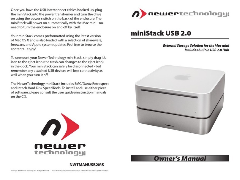 Newer Technology miniStack USB 2.0 User manual Newer Technology miniStack USB 2.0 User manual