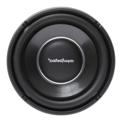 Rockford Fosgate T1 S1-10 Installation & operation