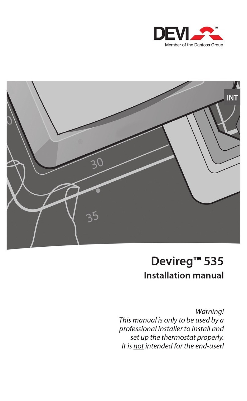 DEVI DEVIreg 535 installation manual