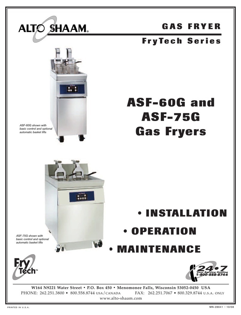 Alto-Shaam FryTech ASF-60G User manual