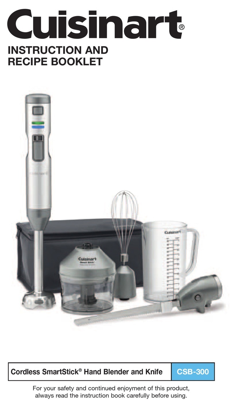 Cuisinart CSB-300 Service manual