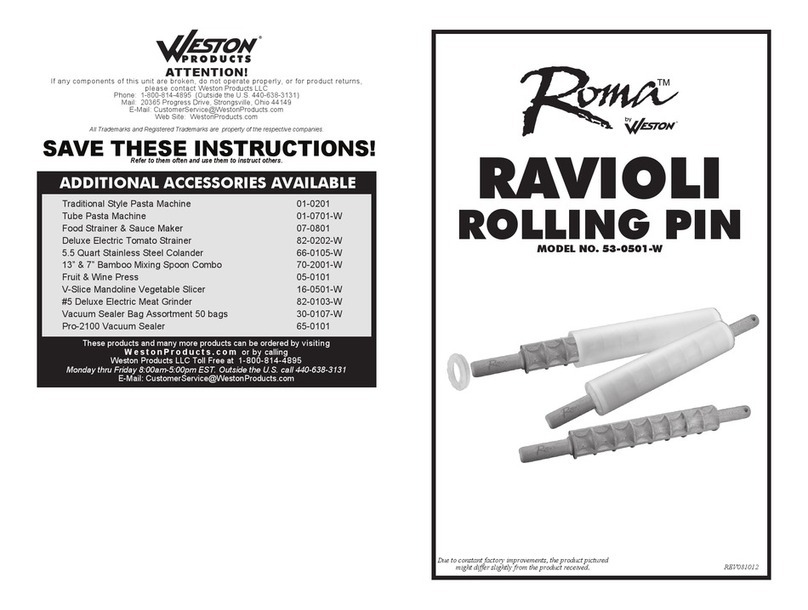 Weston Roma S-0S01-W User manual