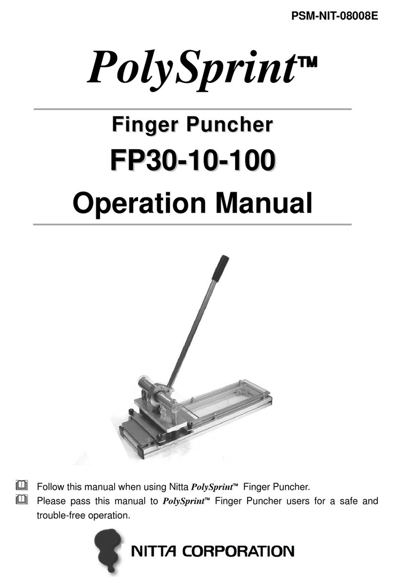 Nitta PolySprint FP30-10-100 Operation manual