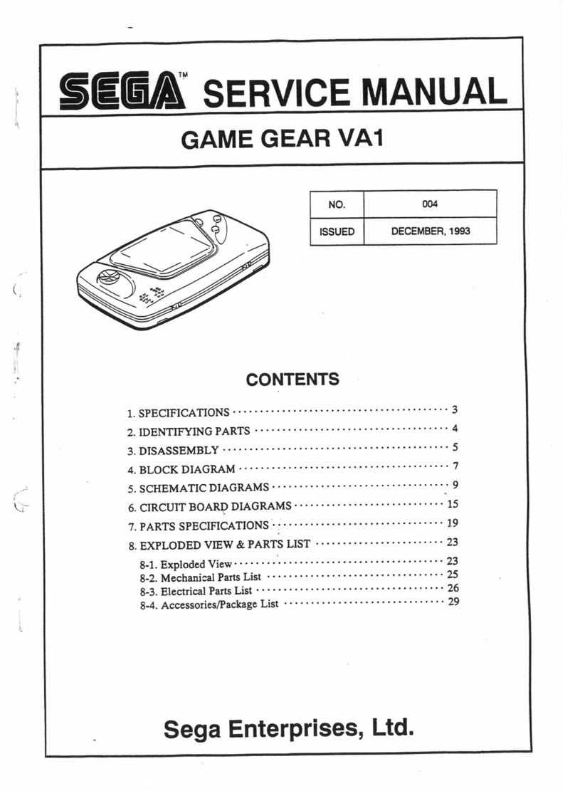 Sega Game Gear VA1 Service manual