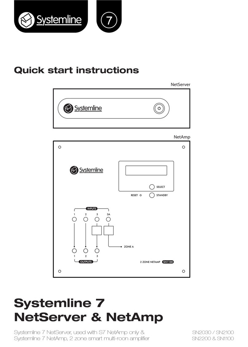 Systemline SN2030 Quick start instructions