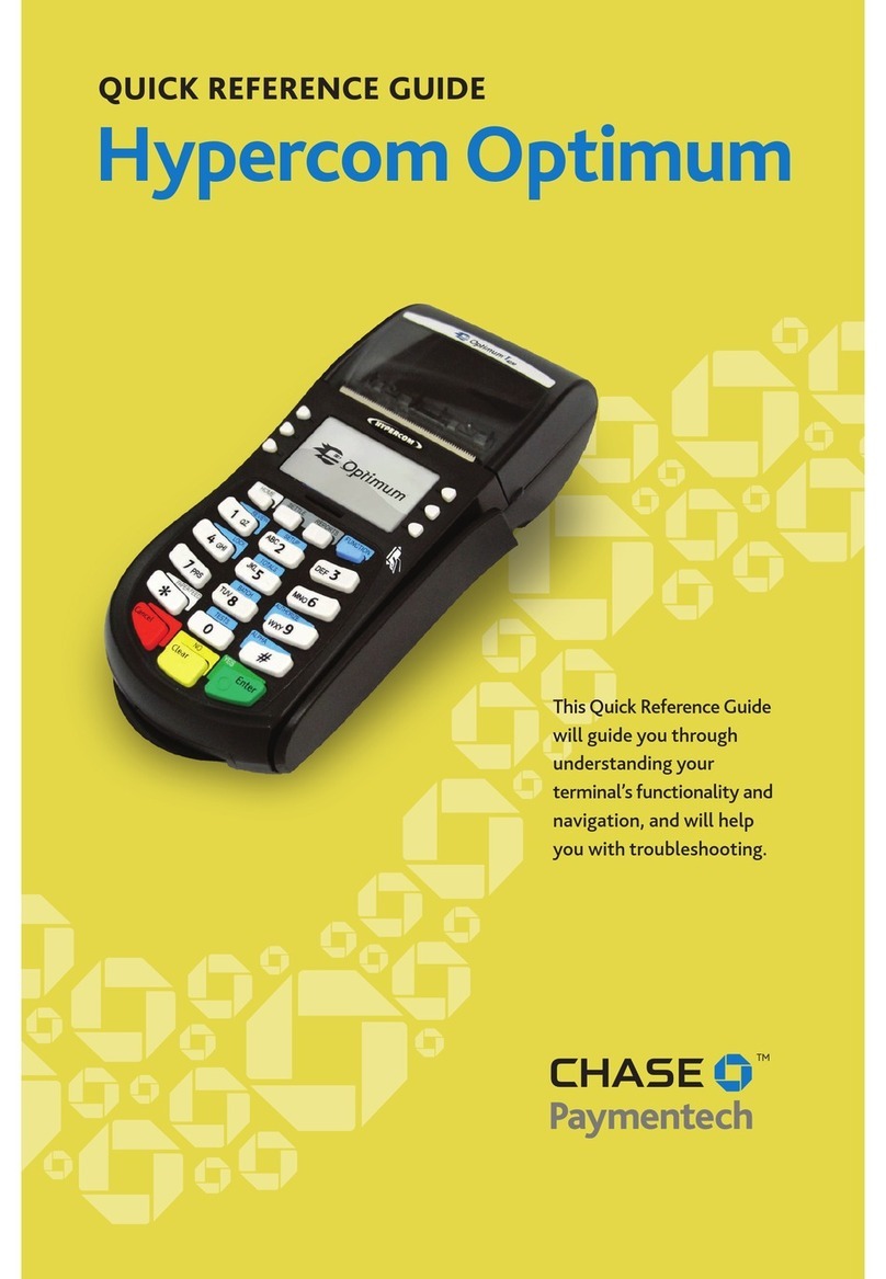 Chase Hypercom Optimum User manual