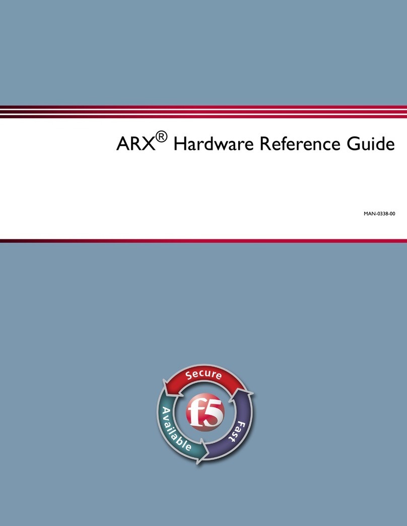 F5 ARX-500 Hardware reference guide