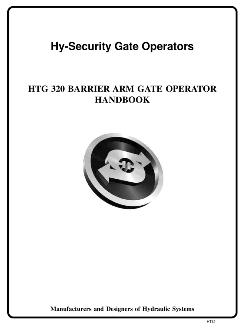 HySecurity HTG 320 Service manual