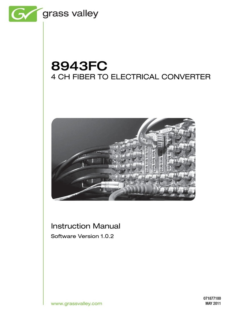 GRASS VALLEY 8943FC instruction manual