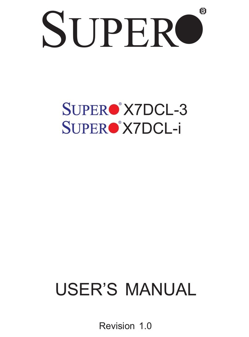 Supero X7DCL-3 User manual