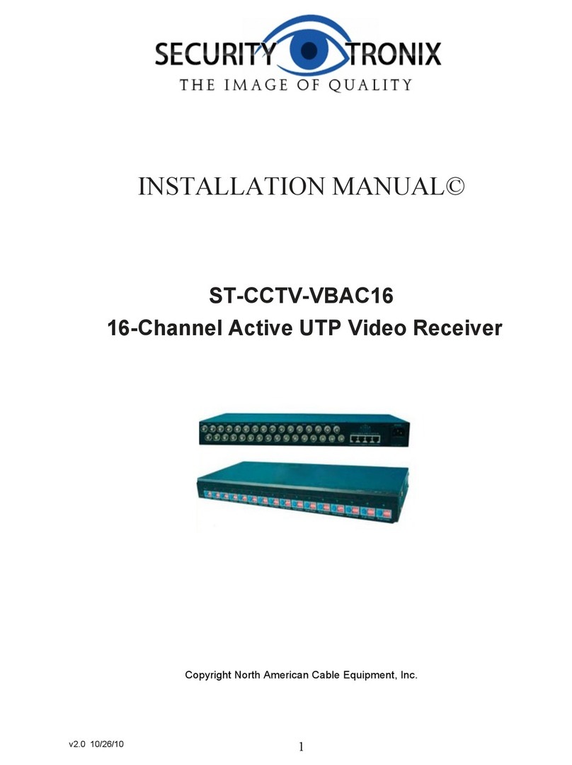 Securitytronix ST-CCTV-VBAC16 installation manual