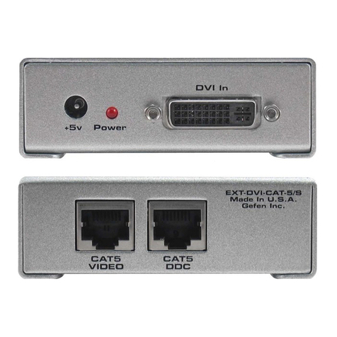 Gefen DVI CAT-5 Extreme User manual Gefen DVI CAT-5 Extreme User manual