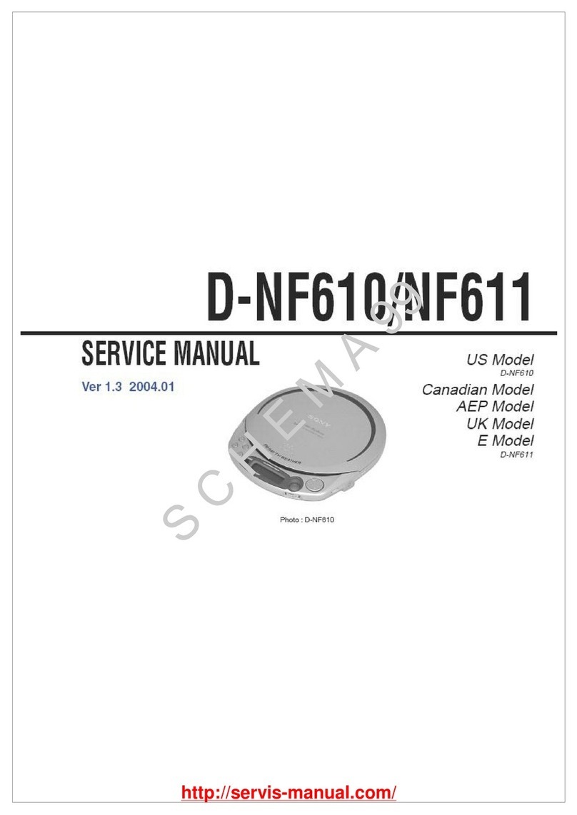 Sony D-NF610 - Portable Cd Player User manual