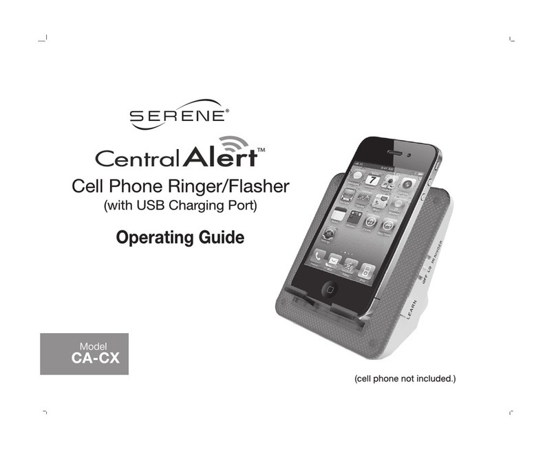 Serene Central Alert CA-CX operating guide