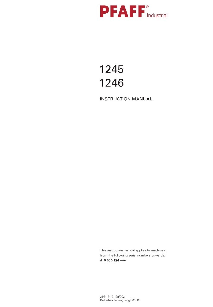Pfaff 1245 User manual