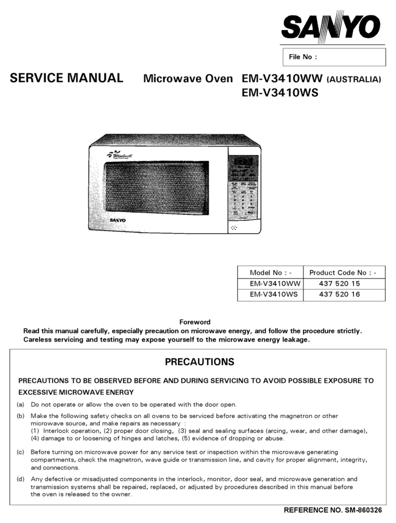 Sanyo EM-V3410WW User manual Sanyo EM-V3410WW User manual