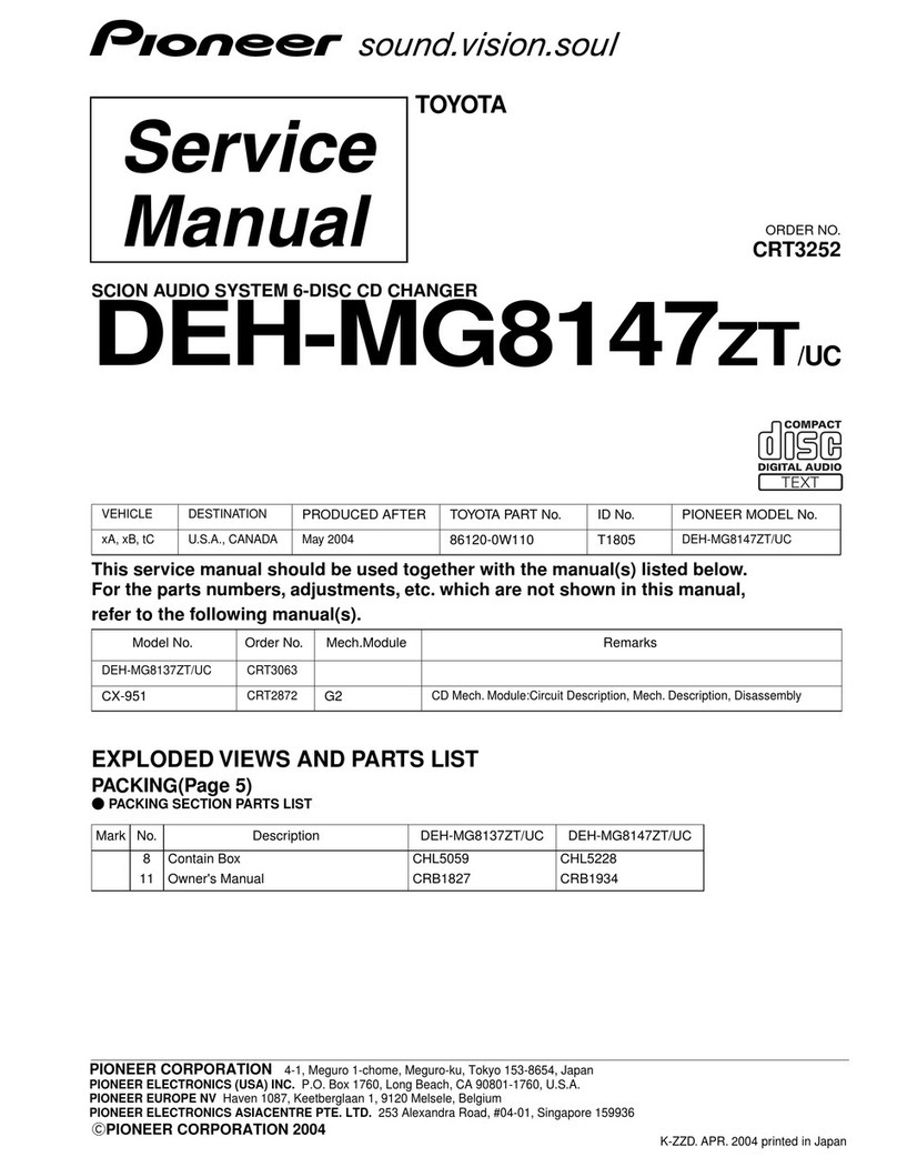 Pioneer DEH-MG8147 User manual