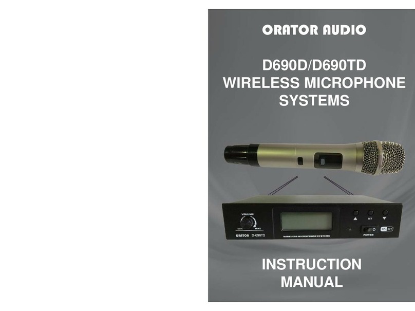 Orator Audio D690D instruction manual