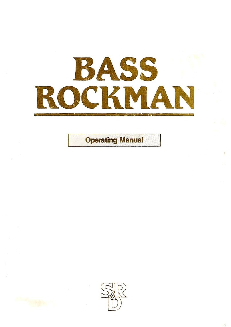 Schtolz Research & Development Bass Rockman operating manual