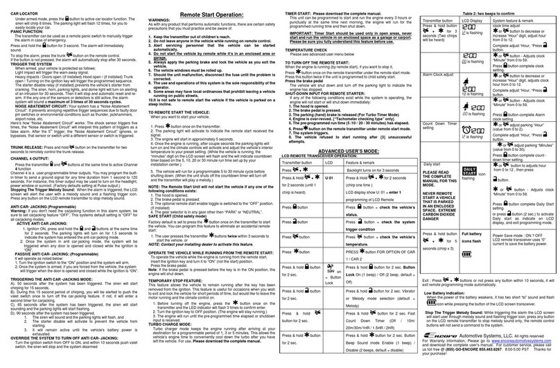 Encore E-7 quick start guide