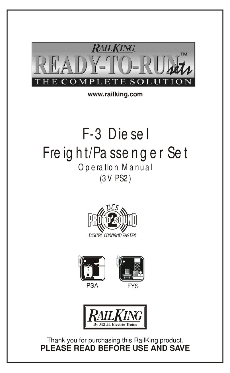 Rail King F-3 Diesel Operation manual Rail King F-3 Diesel Operation manual