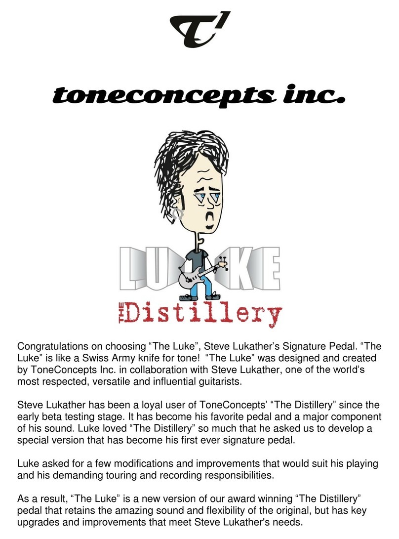 toneconcepts The Luke Distillery quick start guide