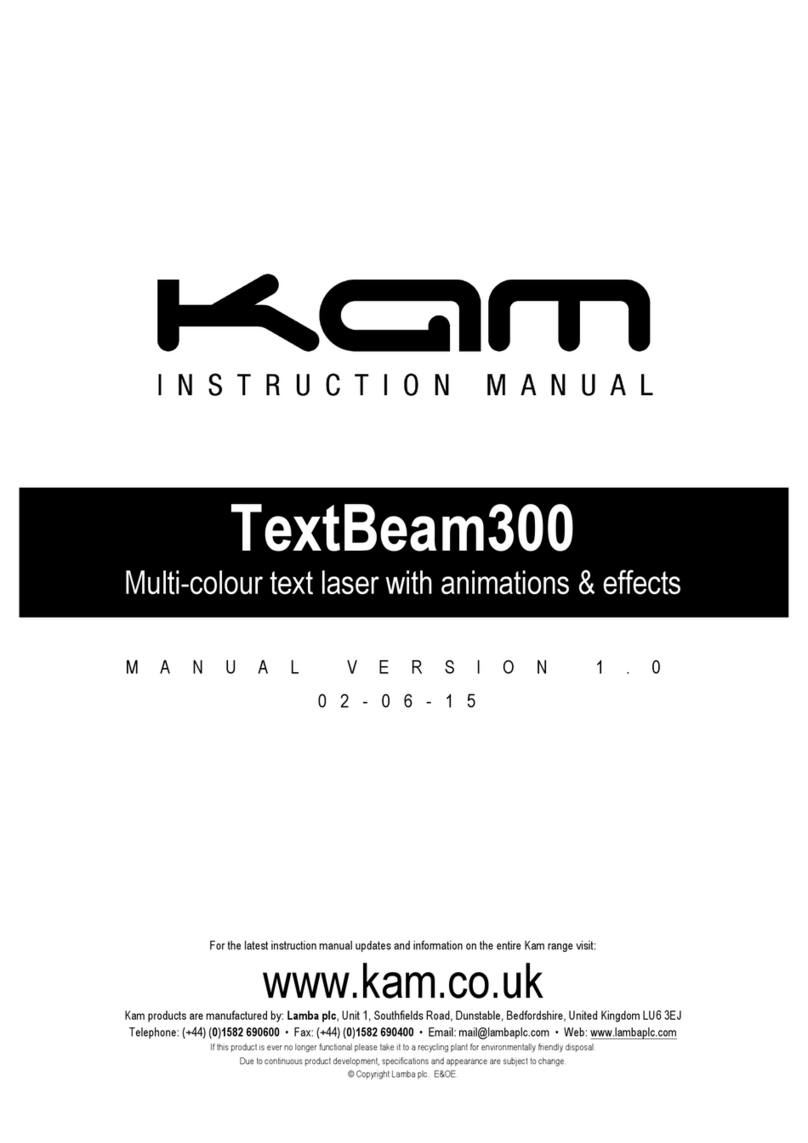 KAM TextBeam300 instruction manual