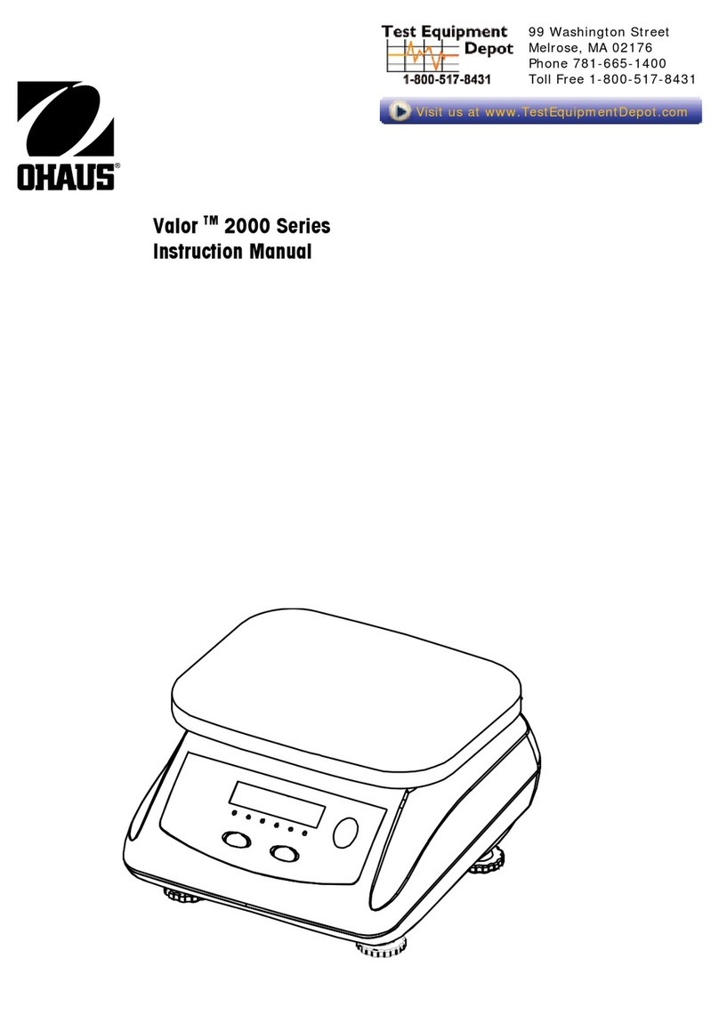 OHAUS CS 2000 instruction manual
