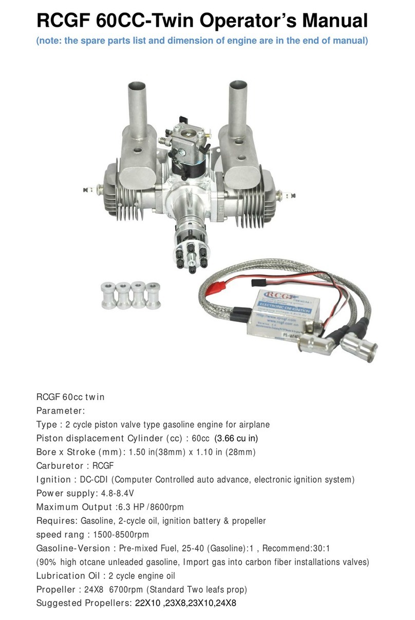 RCGF 60CC-Twin Operator's manual