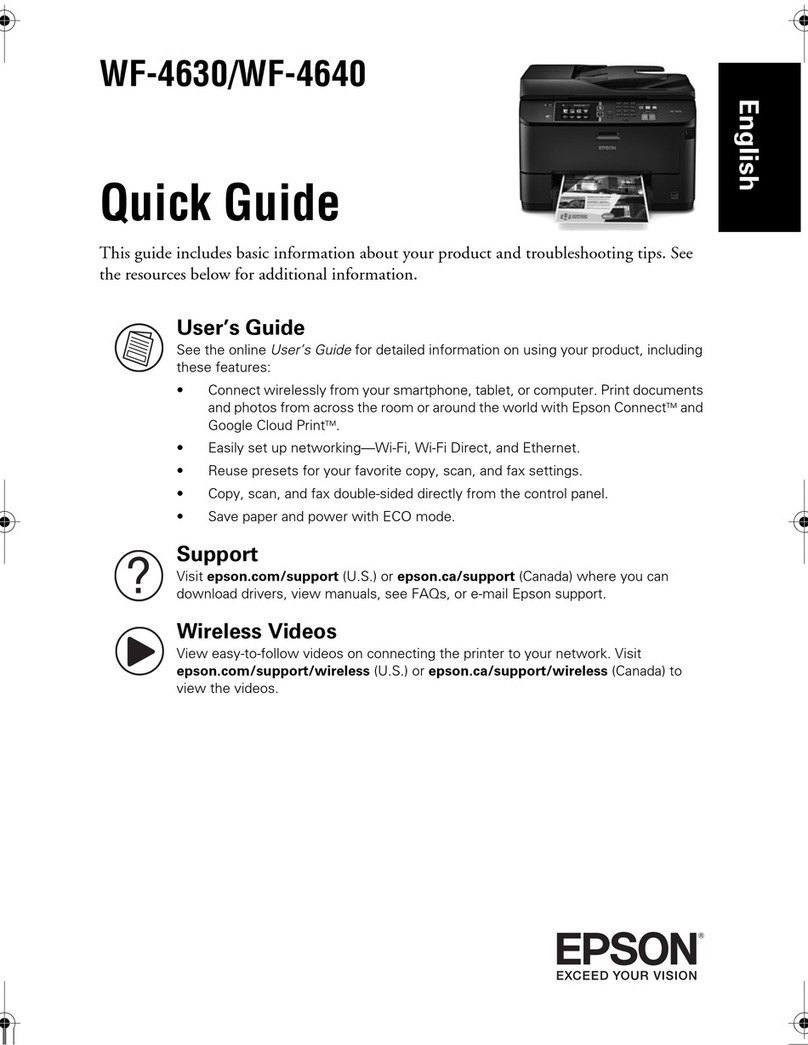 Epson WorkForce Pro WF-4630 User manual Epson WorkForce Pro WF-4630 User manual