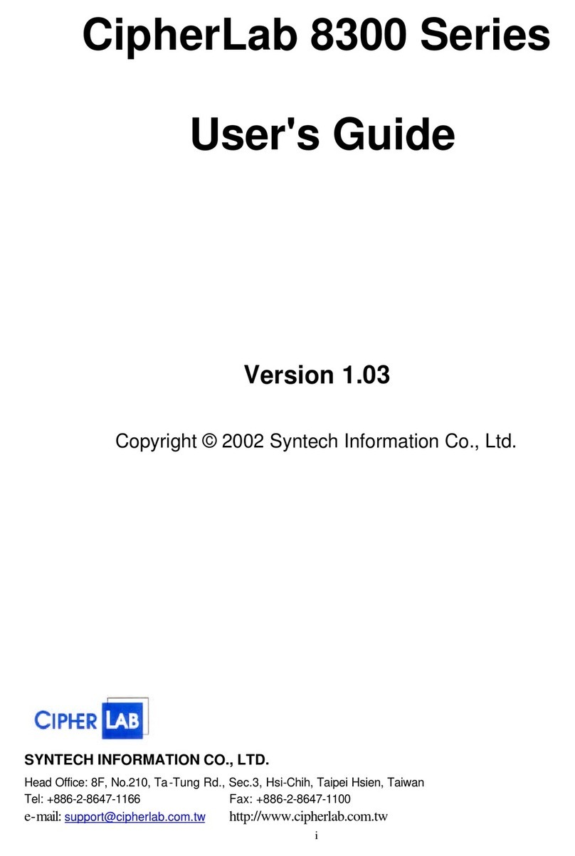 Syntech Information CipherLab 8300 Series user guide