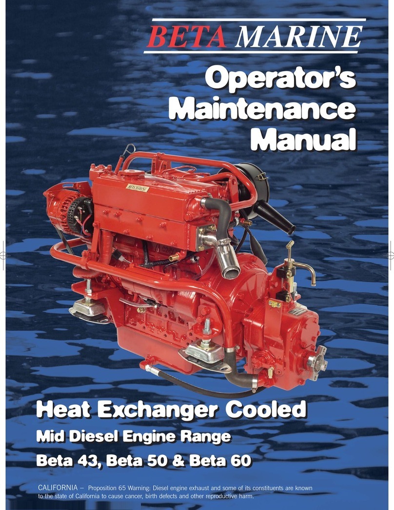Beta Marine Beta 43 Operator's  maintenance manual