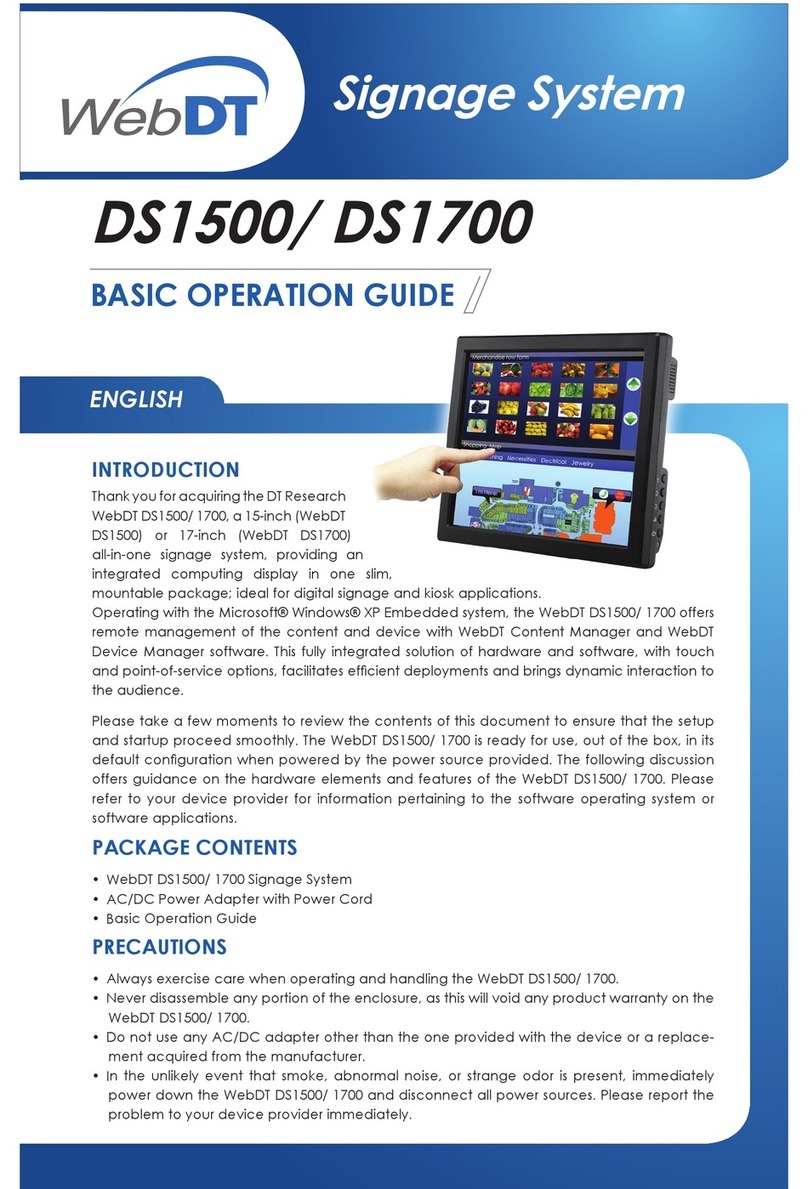 WebDT DS1500 Basic operation guide
