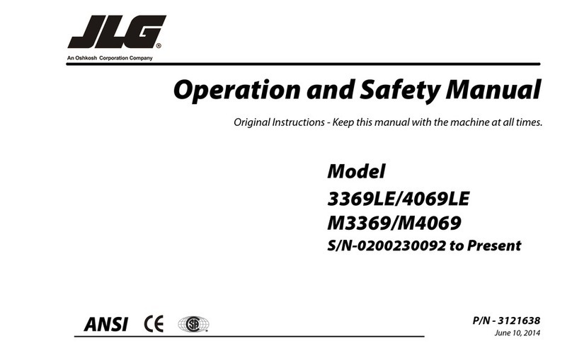 JLG 3369LE Use and care manual