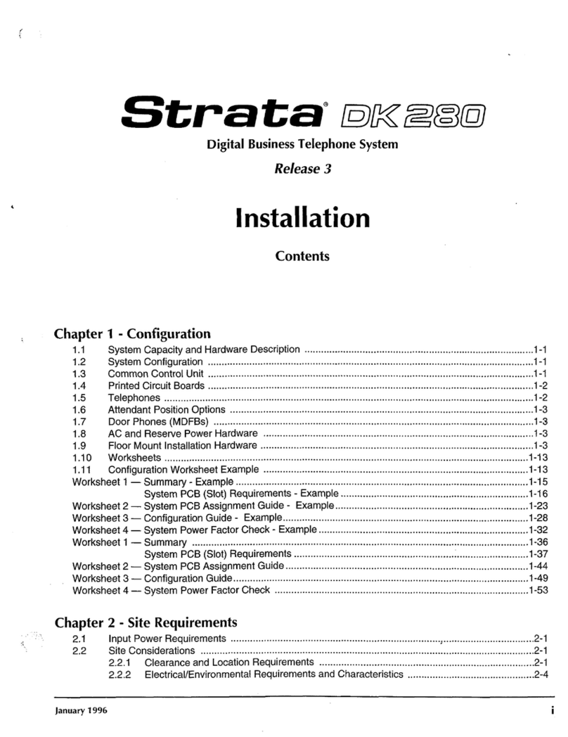 Strata DK280 User manual