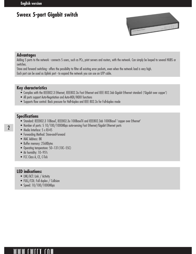 SWEEX LA210030 manual