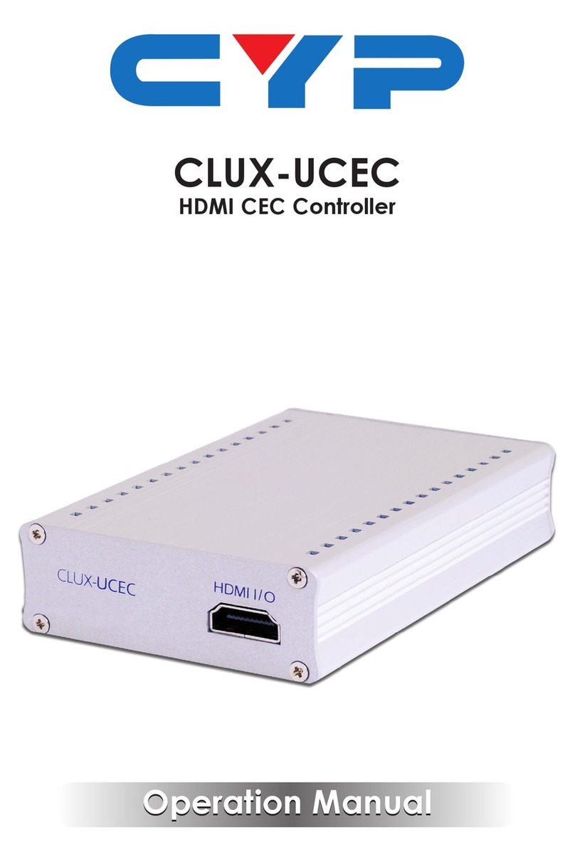 CYP CLUX-UCEC User manual
