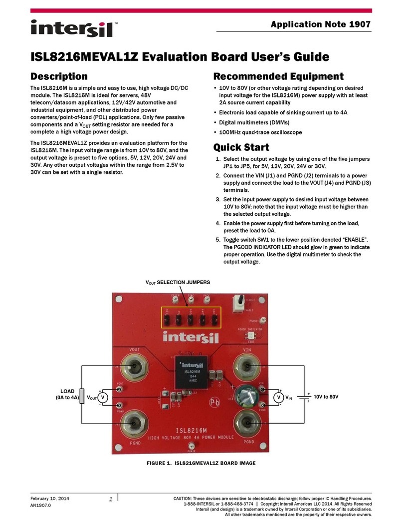 Intersil ISL8216MEVAL1Z User manual