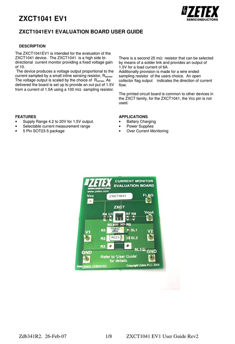 Zetex ZXCT1041 EV1 user guide Zetex ZXCT1041 EV1 user guide