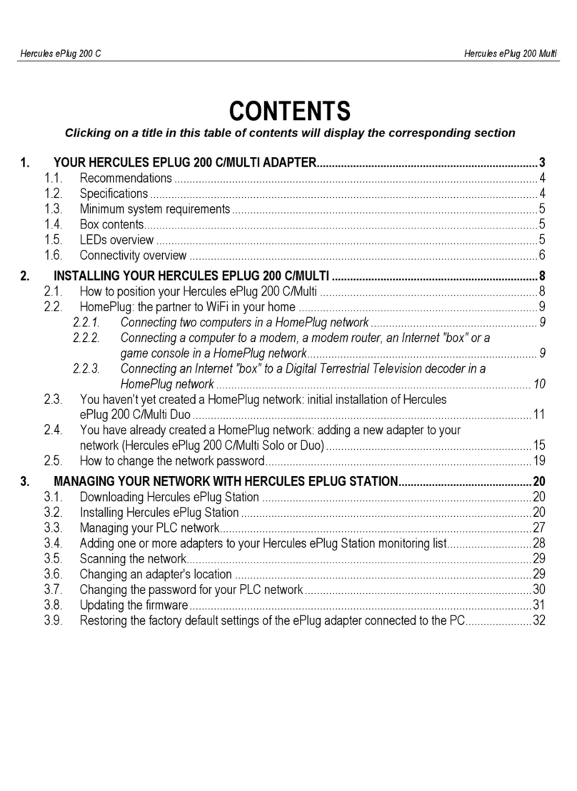 Hercules ePLUG 200 User manual