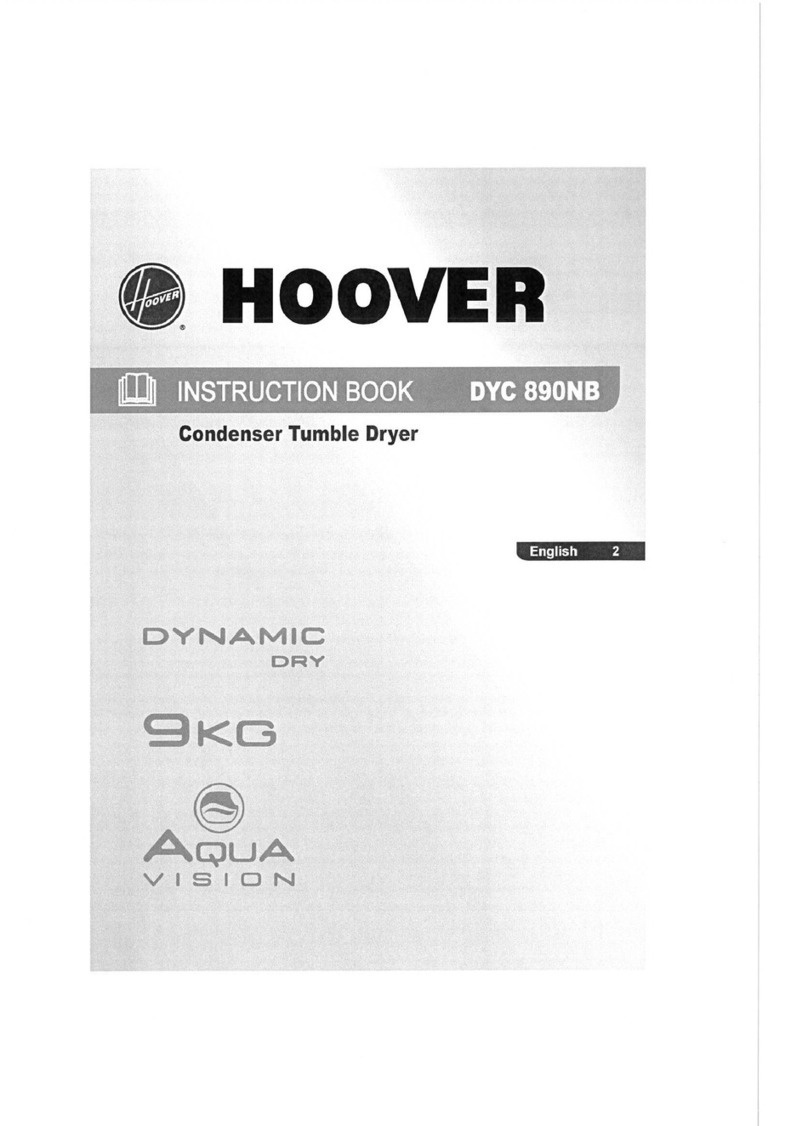 Hoover DYC 890NB Instruction book