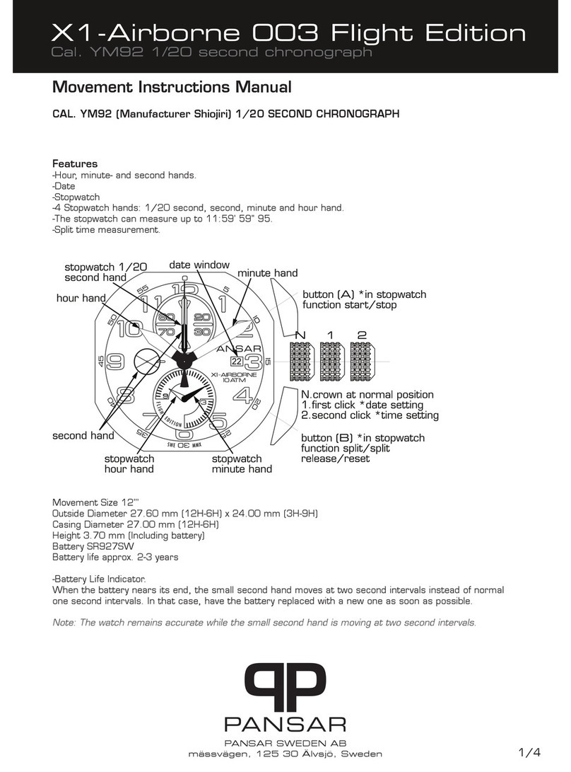Pansar X1-Airborne 003 Flight Edition instruction manual Pansar X1-Airborne 003 Flight Edition instruction manual