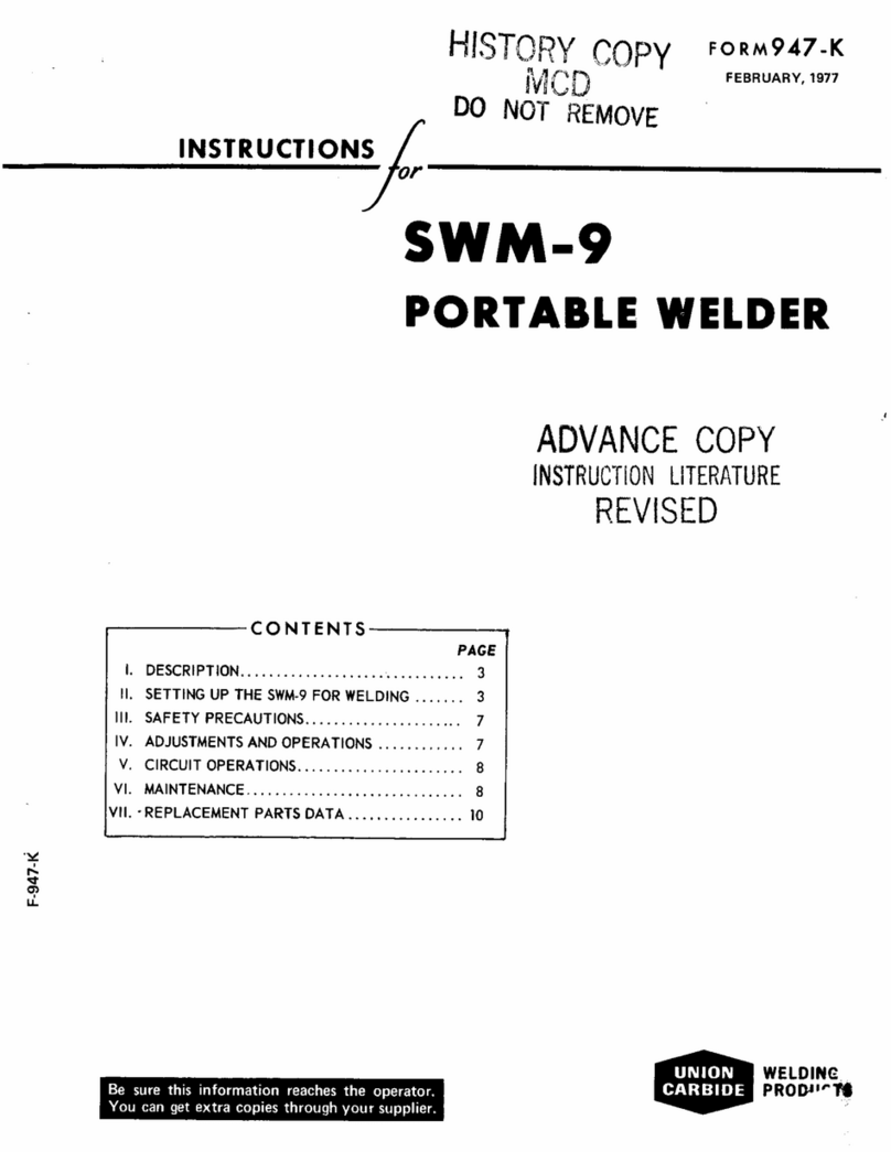 Union Carbide SWM-9 instructions