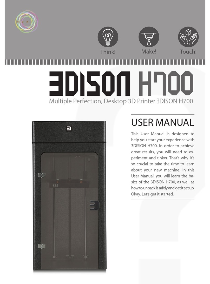 3DISON H700 User manual