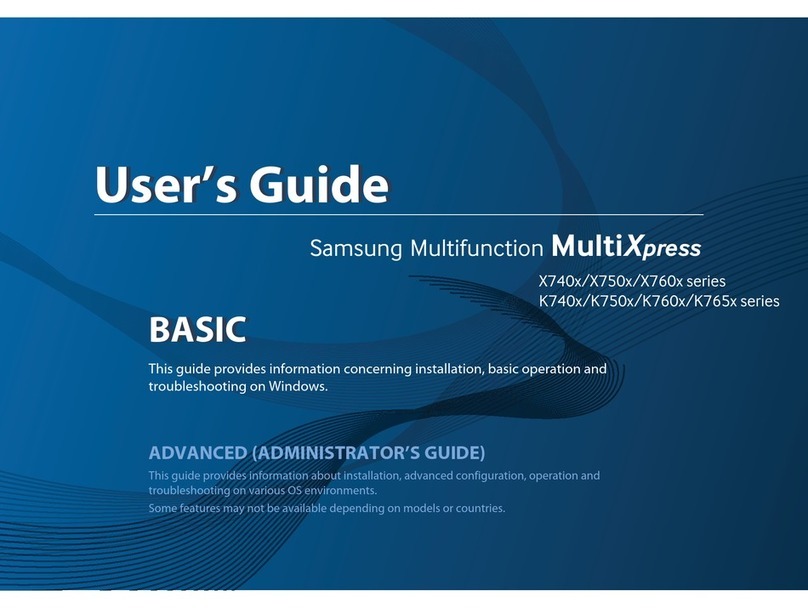 Samsung MultiXpress X740x Series User manual