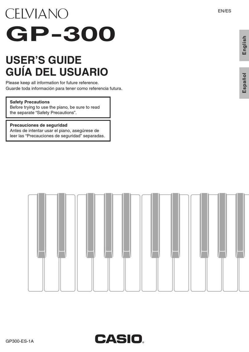 Casio Celviano GP-300 User manual