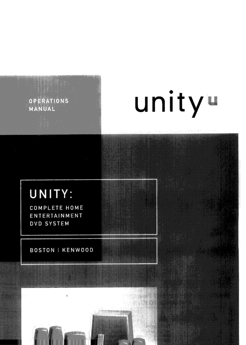 Kenwood UNITY User manual Kenwood UNITY User manual