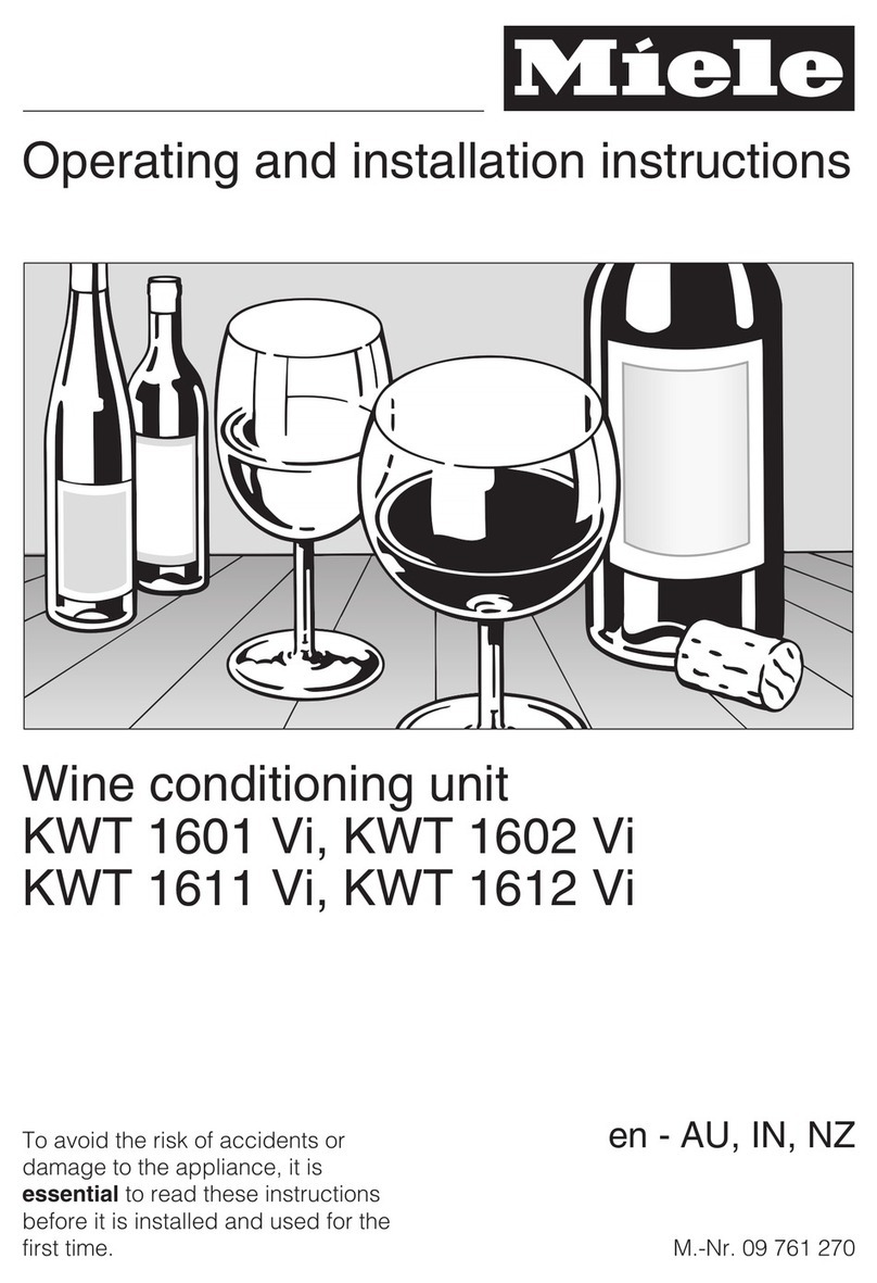 Miele KWT 1601 Vi Operating and installation instructions